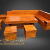 bộ sofa nguyên khối gỗ gõ đỏ